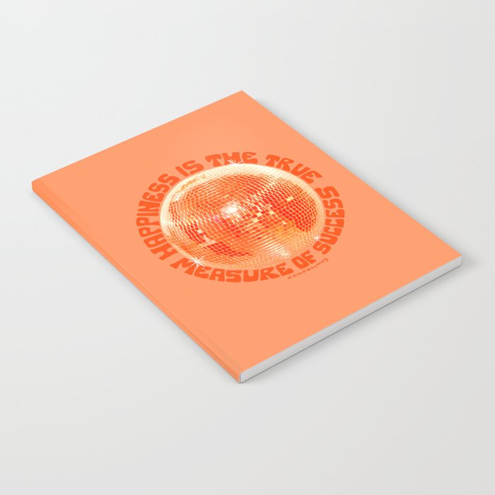 Happiness Is The True Measure of Success in Orange Notebook Gallery Image 1
