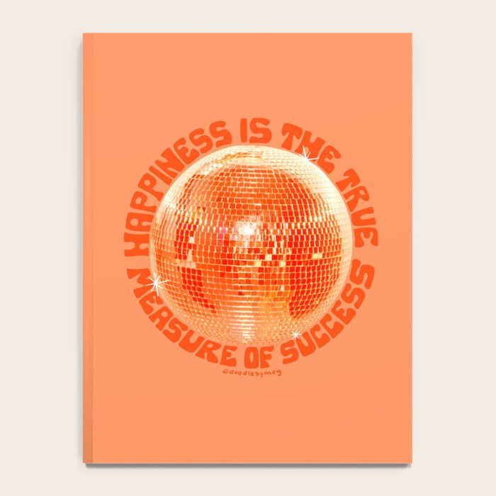 Happiness Is The True Measure of Success in Orange Notebook Gallery Image 4