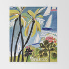 Beach Landscape 2 Throw Blanket Gallery Image 2