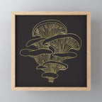 Gilded Oyster Mushroom Mini Art Print Gallery Image 1
