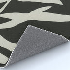 Linocut Branch #3 / White & Black Rug Gallery Image 4