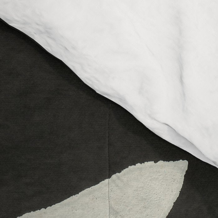 Linocut Branch #3 / White & Black Comforter Gallery Image 4