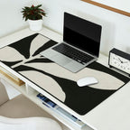 Linocut Branch #3 / White & Black Desk Mat Gallery Image 2