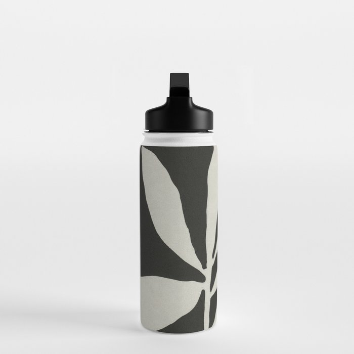 Linocut Branch #3 / White & Black Water Bottle Gallery Image 3