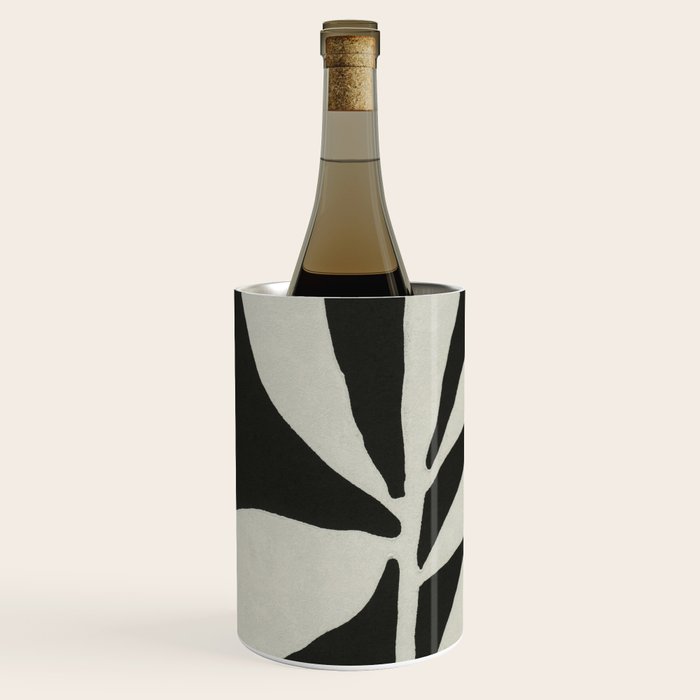Linocut Branch #3 / White & Black Wine Chiller Gallery Image 2