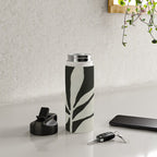 Linocut Branch #3 / White & Black Water Bottle Gallery Image 4