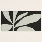 Linocut Branch #3 / White & Black Desk Mat Gallery Image 3