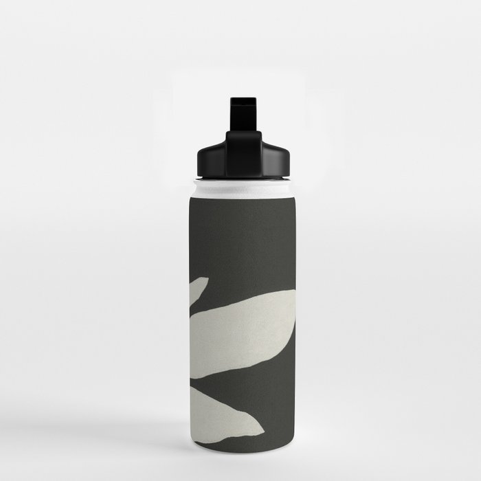 Linocut Branch #3 / White & Black Water Bottle Gallery Image 2
