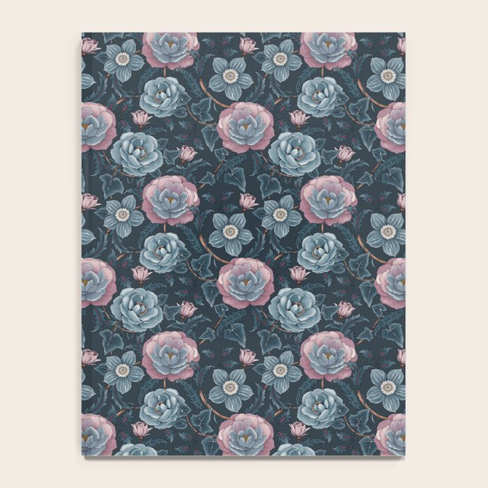 Dark Floral Elegance Notebook Gallery Image 4