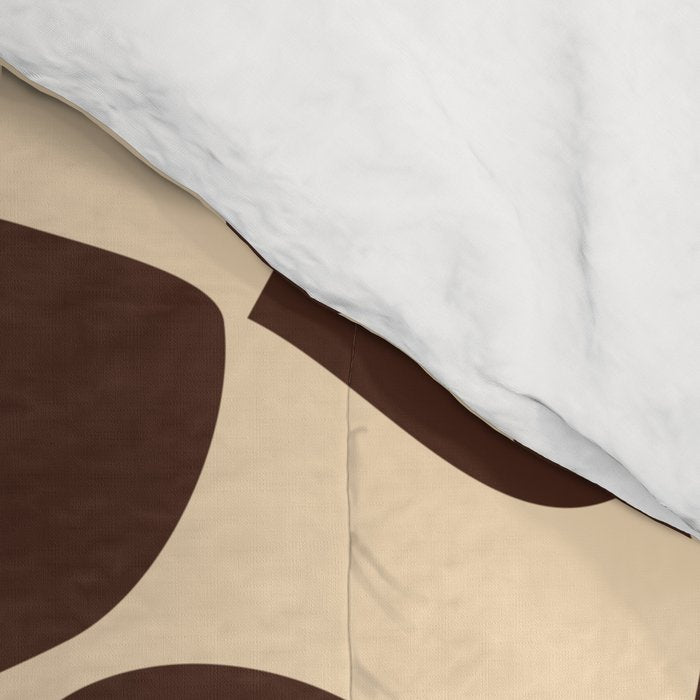 Wavy Checkerboard in Brown & Cream Comforter Gallery Image 4