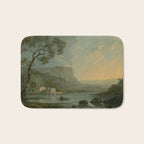 Landscape with Fishermen on a Lake by William Hodges Bath Mat Gallery Image 1
