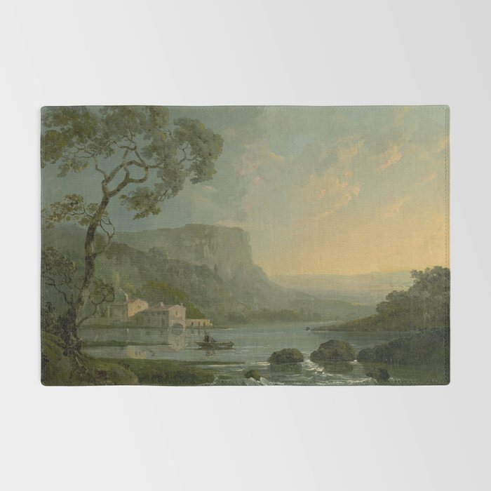 Landscape with Fishermen on a Lake by William Hodges Rug Gallery Image 2