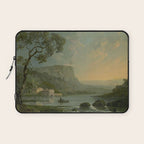 Landscape with Fishermen on a Lake by William Hodges Laptop Sleeve Gallery Image 1