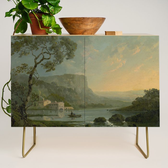 Landscape with Fishermen on a Lake by William Hodges Credenza Gallery Image 1