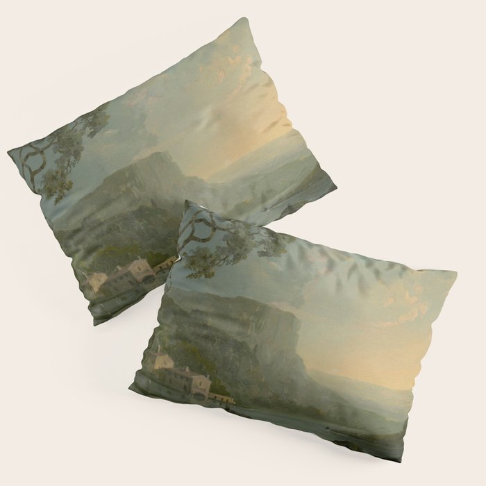 Landscape with Fishermen on a Lake by William Hodges Pillow Sham Gallery Image 3