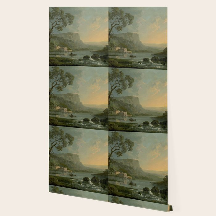 Landscape with Fishermen on a Lake by William Hodges Wallpaper Gallery Image 2