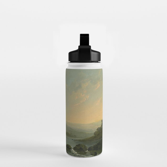 Landscape with Fishermen on a Lake by William Hodges Water Bottle Gallery Image 2