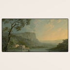 Landscape with Fishermen on a Lake by William Hodges Desk Mat Gallery Image 3
