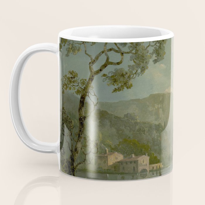 Landscape with Fishermen on a Lake by William Hodges Coffee Mug Gallery Image 3