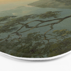 Landscape with Fishermen on a Lake by William Hodges Bath Mat Gallery Image 3