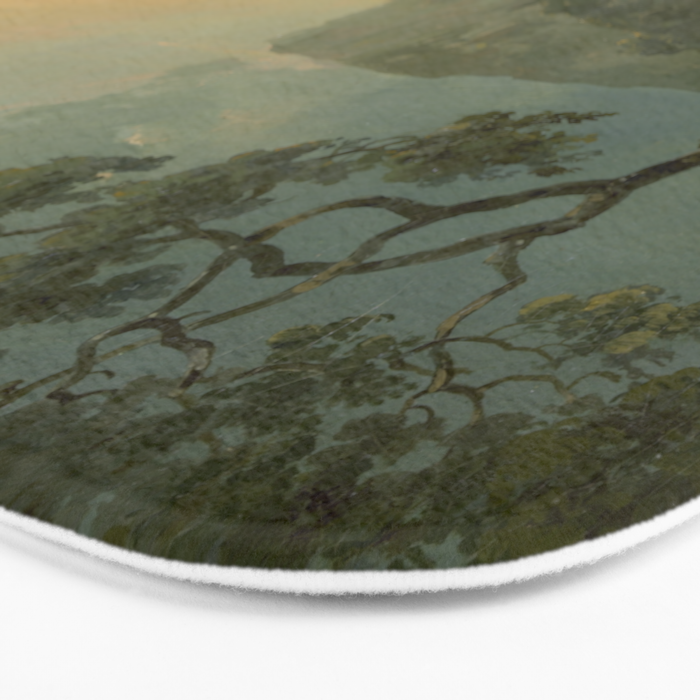 Landscape with Fishermen on a Lake by William Hodges Bath Mat Gallery Image 3