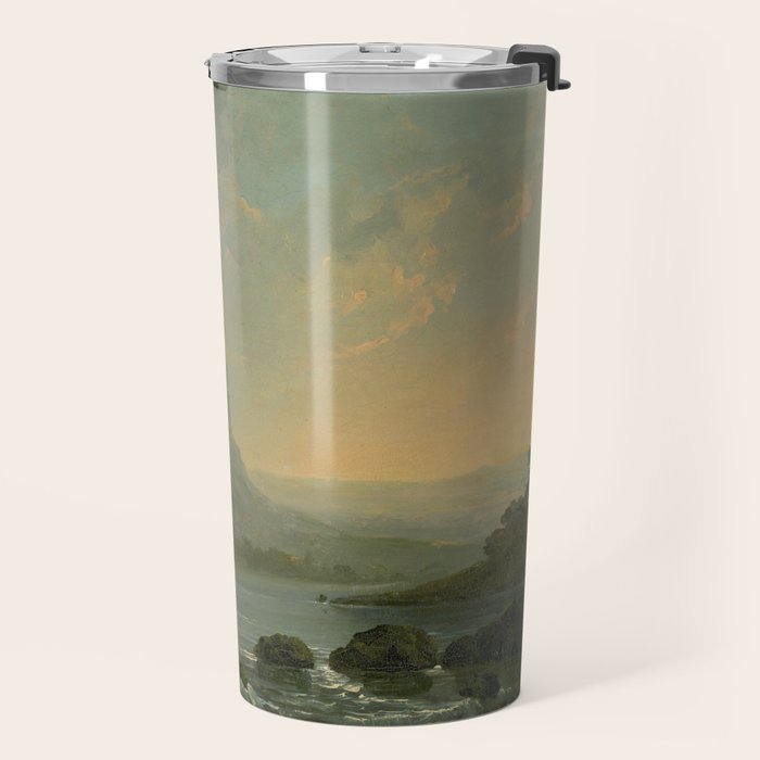 Landscape with Fishermen on a Lake by William Hodges Travel Mug Gallery Image 2