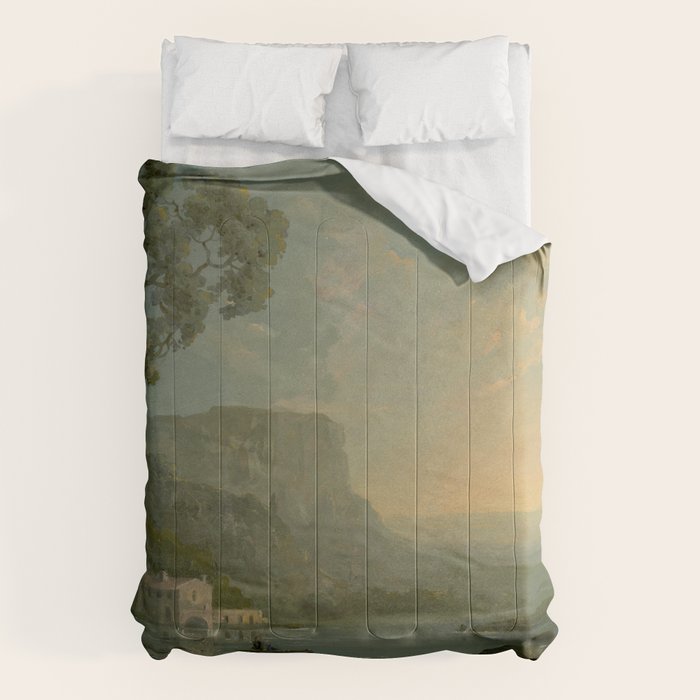 Landscape with Fishermen on a Lake by William Hodges Comforter Gallery Image 6