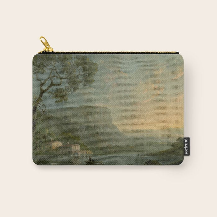 Landscape with Fishermen on a Lake by William Hodges Carry All Pouch Gallery Image 1
