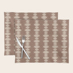 Geometric Southwestern Pattern XLIV Desert Brown Placemat Gallery Image 1