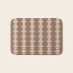 Geometric Southwestern Pattern XLIV Desert Brown Bath Mat Gallery Image 1