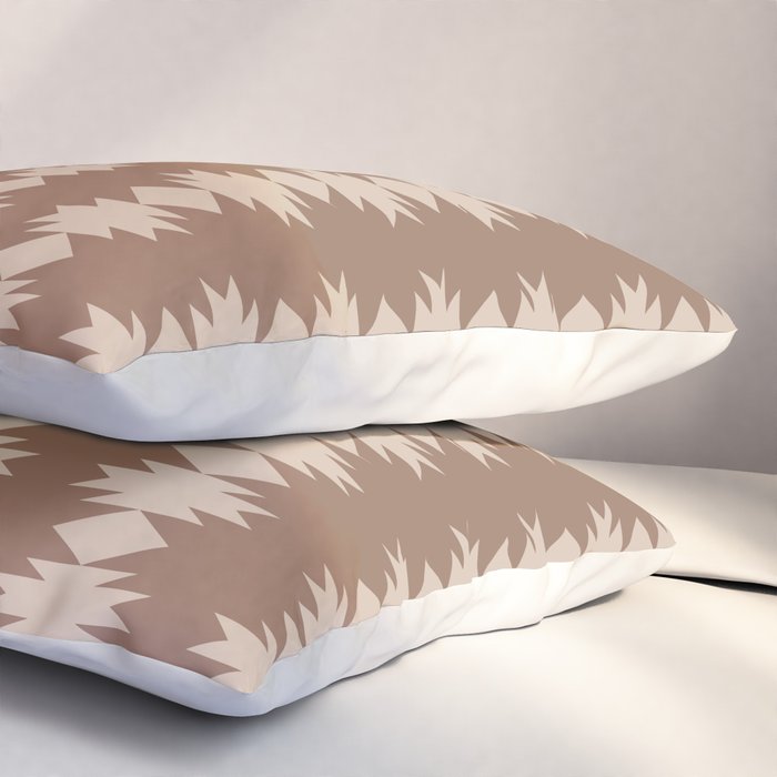 Geometric Southwestern Pattern XLIV Desert Brown Pillow Sham Gallery Image 3