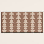 Geometric Southwestern Pattern XLIV Desert Brown Desk Mat Gallery Image 3