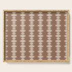 Geometric Southwestern Pattern XLIV Desert Brown Serving Tray Gallery Image 1
