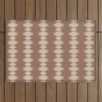 Geometric Southwestern Pattern XLIV Desert Brown Outdoor Rug Gallery Image 1
