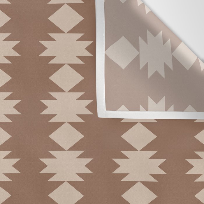 Geometric Southwestern Pattern XLIV Desert Brown Wall Tapestry Gallery Image 3
