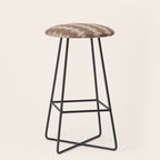 Geometric Southwestern Pattern XLIV Desert Brown Stool Gallery Image 1