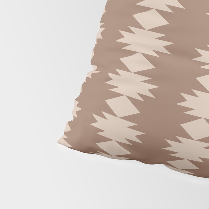 Geometric Southwestern Pattern XLIV Desert Brown Pillow Sham Gallery Image 4
