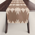 Geometric Southwestern Pattern XLIV Desert Brown Table Runner Gallery Image 1