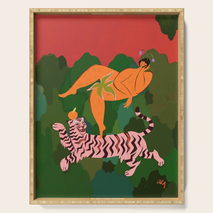 Fierce as a Tiger Serving Tray Gallery Image 1