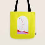 Chartreuse MountainScape Tote Bag Gallery Image 1