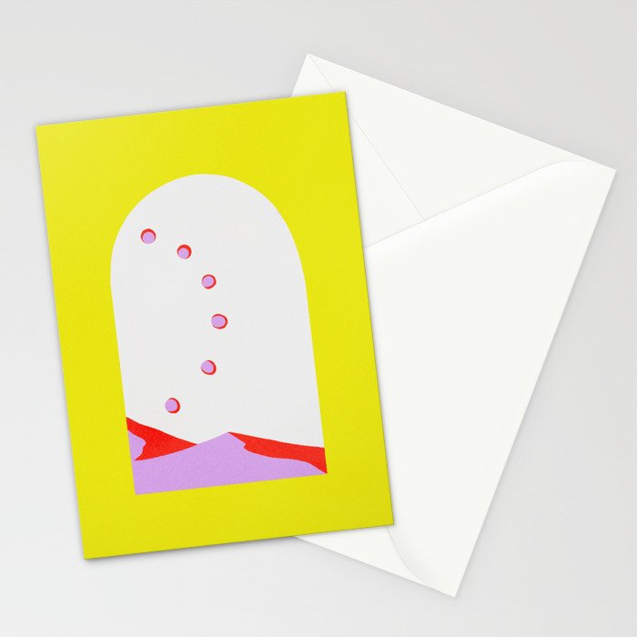 Chartreuse MountainScape Stationery Card Gallery Image 2