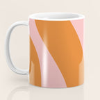 Soft and Groovy Pink and Orange  Coffee Mug Gallery Image 3