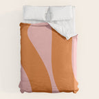 Soft and Groovy Pink and Orange  Duvet Cover Gallery Image 6