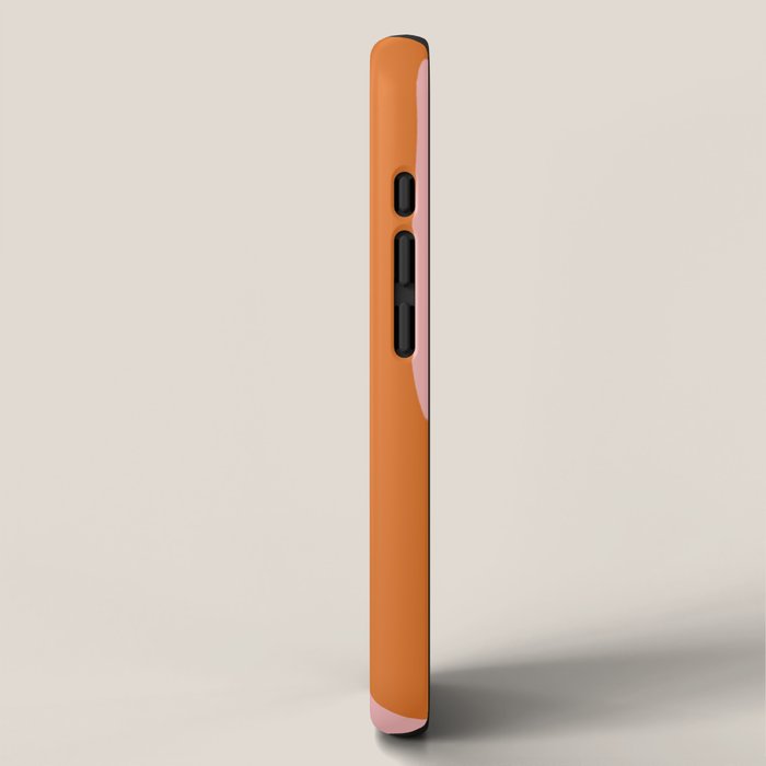 Soft and Groovy Pink and Orange  iPhone Case Gallery Image 2