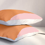 Soft and Groovy Pink and Orange  Pillow Sham Gallery Image 3