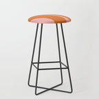 Soft and Groovy Pink and Orange  Stool Gallery Image 1