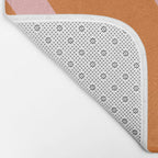 Soft and Groovy Pink and Orange  Bath Mat Gallery Image 2