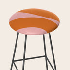Soft and Groovy Pink and Orange  Stool Gallery Image 2