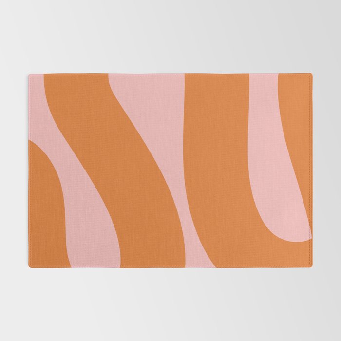 Soft and Groovy Pink and Orange  Rug Gallery Image 2