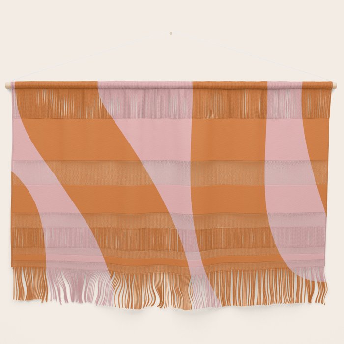 Soft and Groovy Pink and Orange  Wall Hanging Gallery Image 1